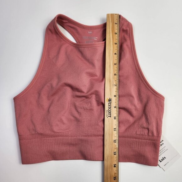 Knix High Neck Seamless Bra Top Medium Impact Size Large NEW - Picture 10 of 12